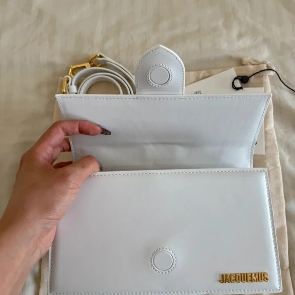 💕Jacquemus White Le Chiquito Top-Handle Bag - Picture 6 of 6